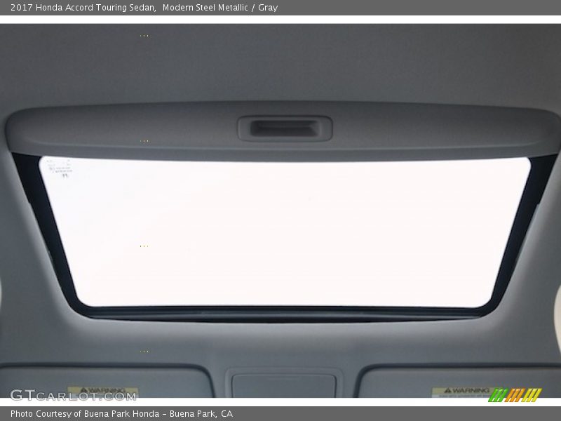 Modern Steel Metallic / Gray 2017 Honda Accord Touring Sedan