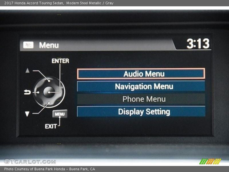 Modern Steel Metallic / Gray 2017 Honda Accord Touring Sedan
