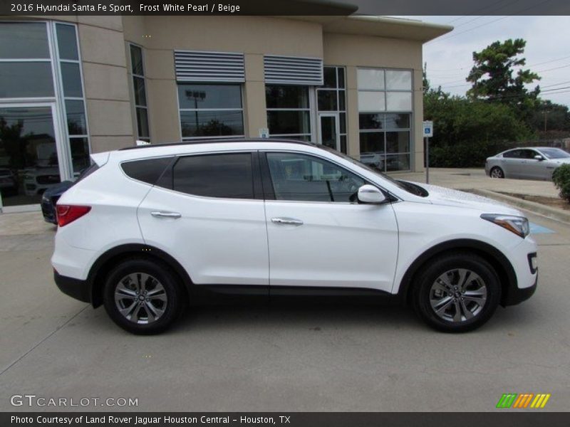 Frost White Pearl / Beige 2016 Hyundai Santa Fe Sport