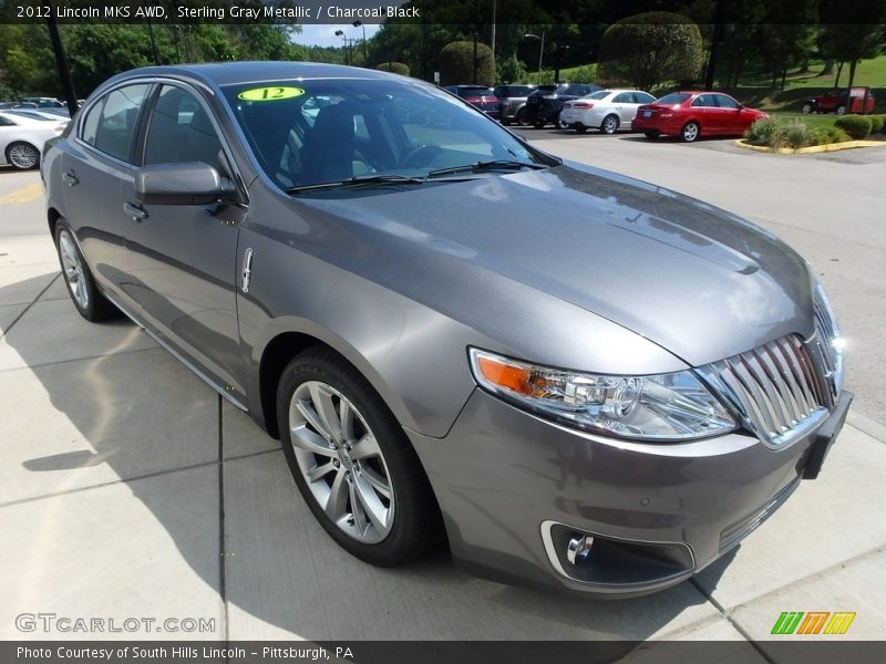 Sterling Gray Metallic / Charcoal Black 2012 Lincoln MKS AWD