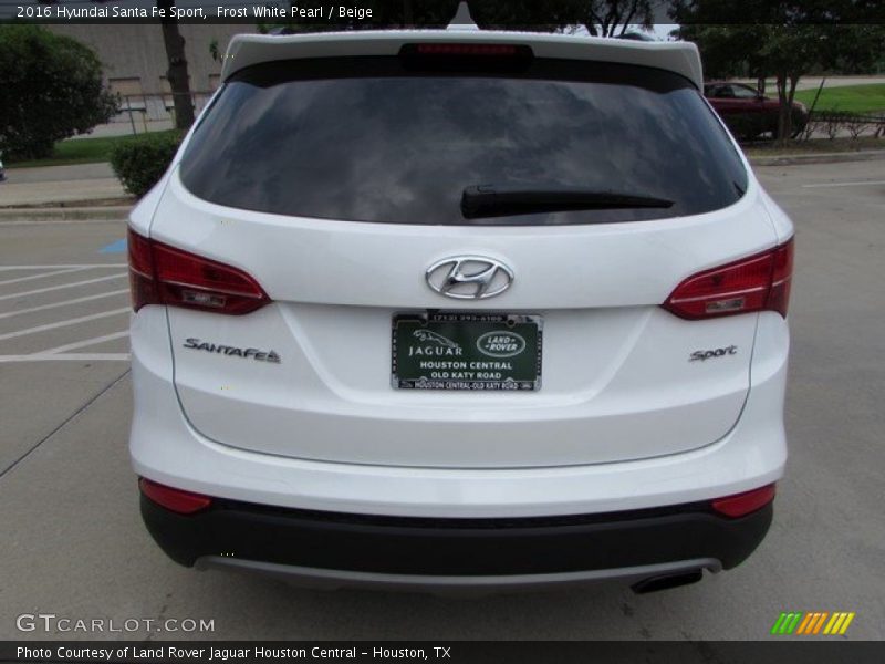 Frost White Pearl / Beige 2016 Hyundai Santa Fe Sport