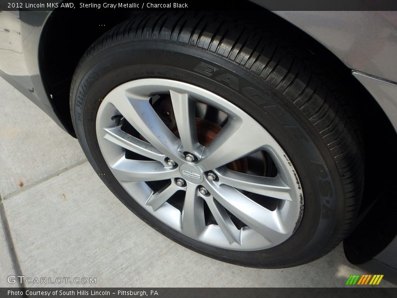 Sterling Gray Metallic / Charcoal Black 2012 Lincoln MKS AWD