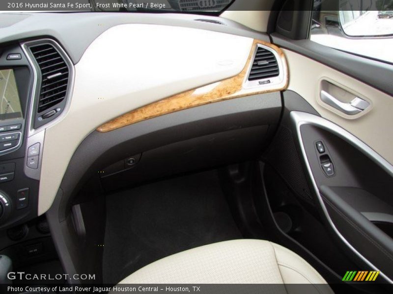 Frost White Pearl / Beige 2016 Hyundai Santa Fe Sport