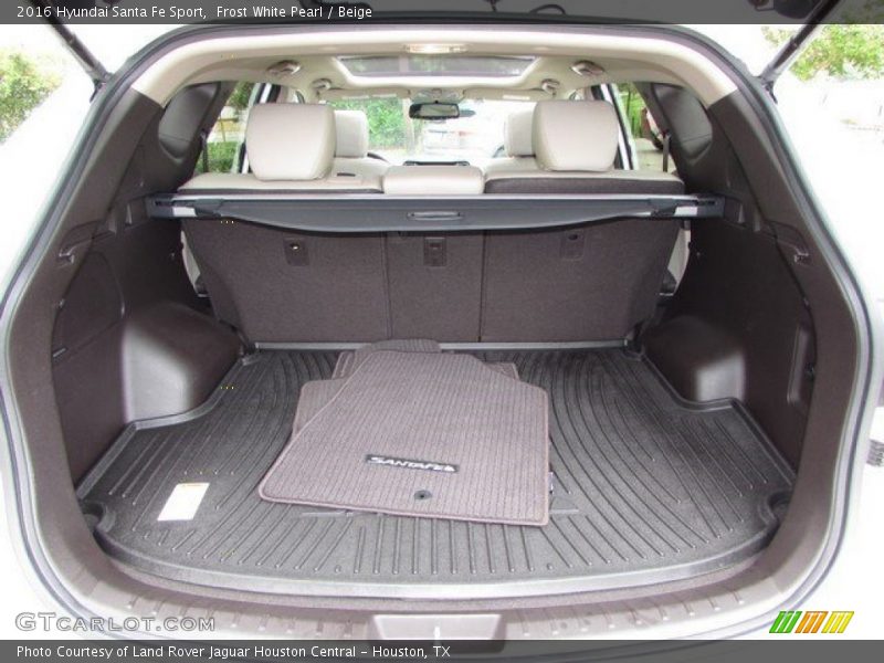 Frost White Pearl / Beige 2016 Hyundai Santa Fe Sport
