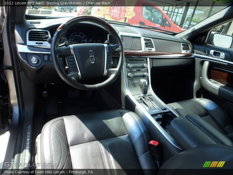Sterling Gray Metallic / Charcoal Black 2012 Lincoln MKS AWD