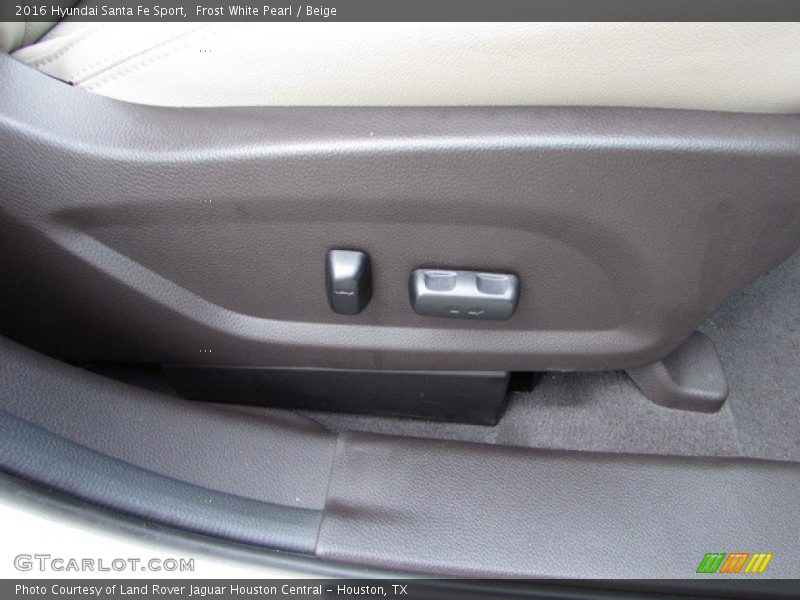 Frost White Pearl / Beige 2016 Hyundai Santa Fe Sport