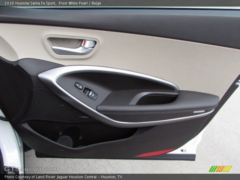 Frost White Pearl / Beige 2016 Hyundai Santa Fe Sport