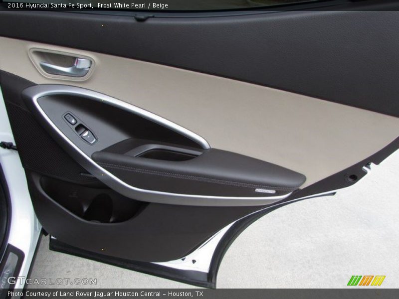 Frost White Pearl / Beige 2016 Hyundai Santa Fe Sport