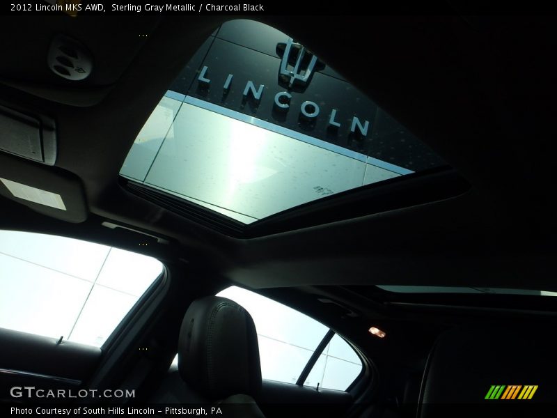 Sterling Gray Metallic / Charcoal Black 2012 Lincoln MKS AWD