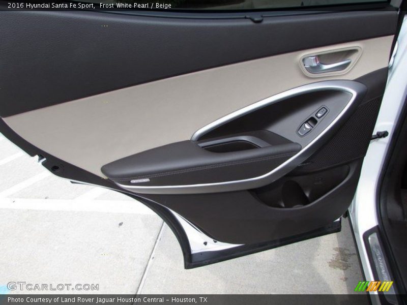 Frost White Pearl / Beige 2016 Hyundai Santa Fe Sport