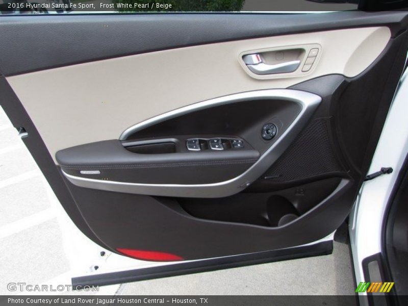 Frost White Pearl / Beige 2016 Hyundai Santa Fe Sport