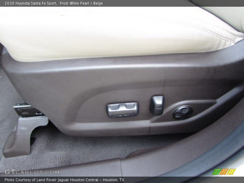 Frost White Pearl / Beige 2016 Hyundai Santa Fe Sport