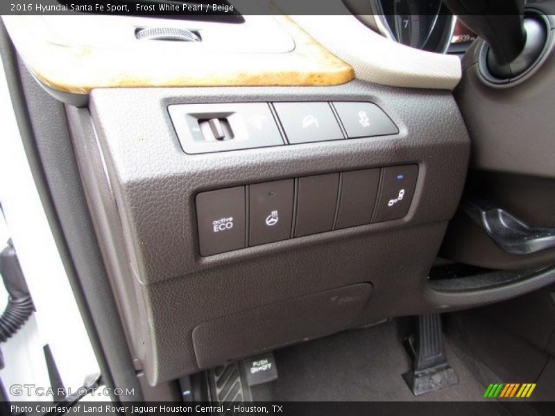 Frost White Pearl / Beige 2016 Hyundai Santa Fe Sport