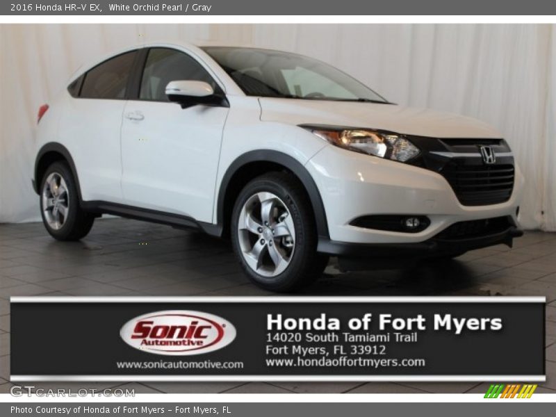 White Orchid Pearl / Gray 2016 Honda HR-V EX