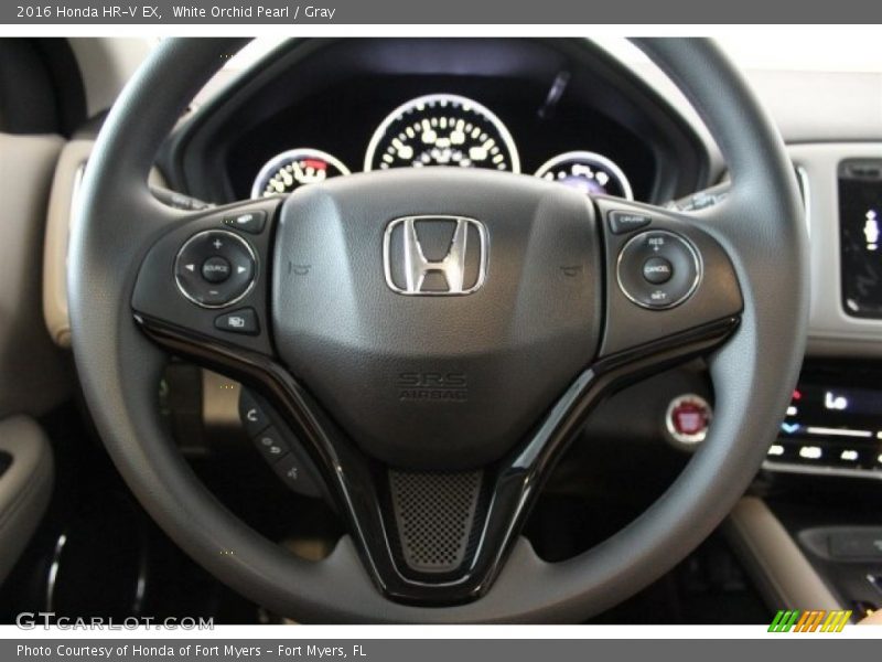 White Orchid Pearl / Gray 2016 Honda HR-V EX