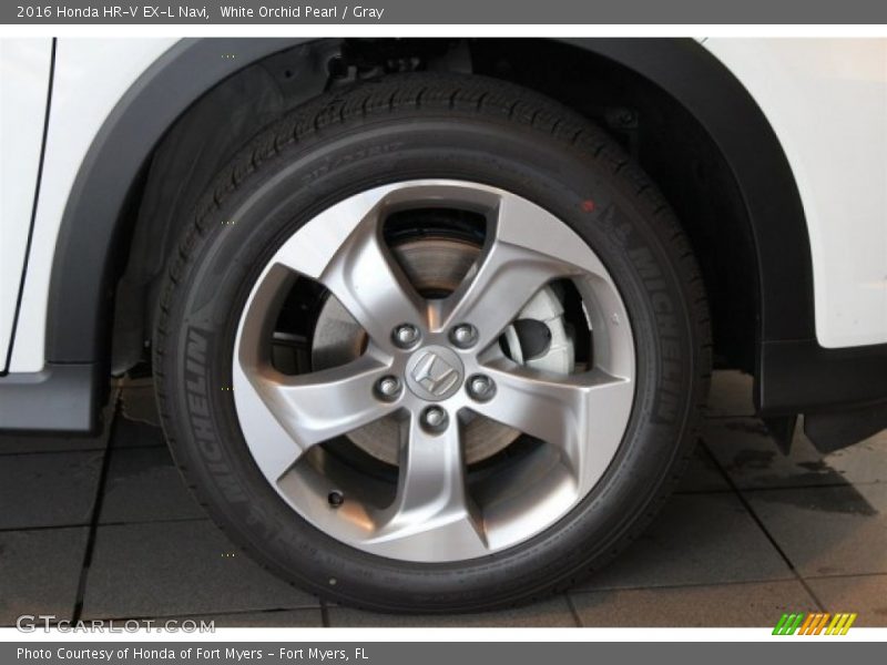 White Orchid Pearl / Gray 2016 Honda HR-V EX-L Navi