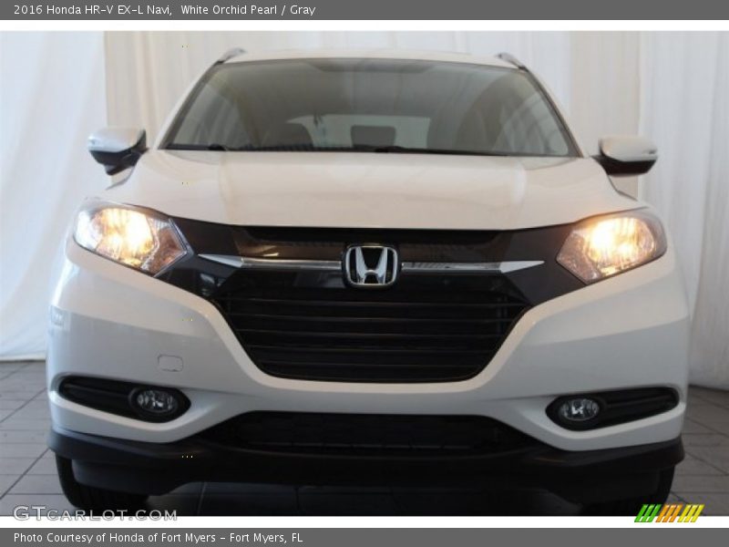 White Orchid Pearl / Gray 2016 Honda HR-V EX-L Navi