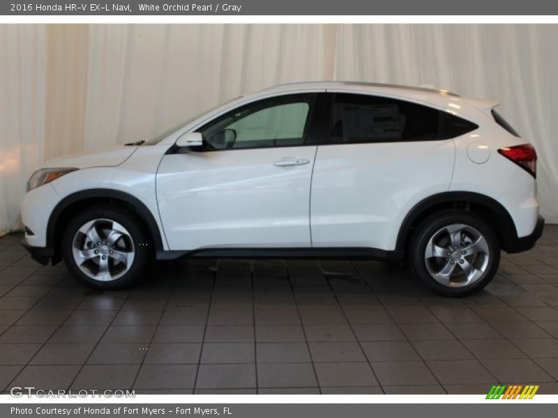 White Orchid Pearl / Gray 2016 Honda HR-V EX-L Navi