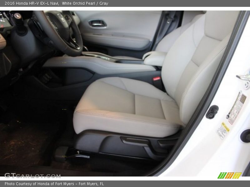 White Orchid Pearl / Gray 2016 Honda HR-V EX-L Navi