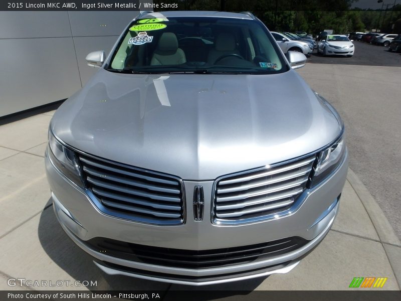 Ingot Silver Metallic / White Sands 2015 Lincoln MKC AWD