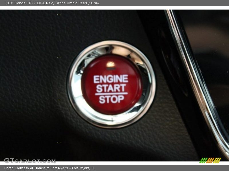 White Orchid Pearl / Gray 2016 Honda HR-V EX-L Navi