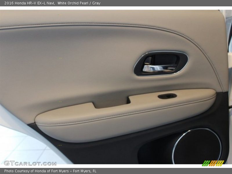 White Orchid Pearl / Gray 2016 Honda HR-V EX-L Navi