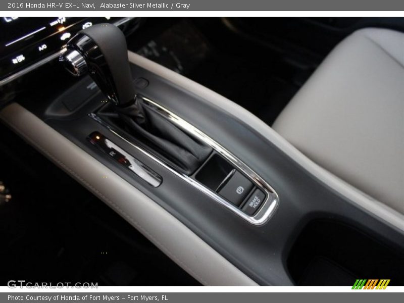 Alabaster Silver Metallic / Gray 2016 Honda HR-V EX-L Navi