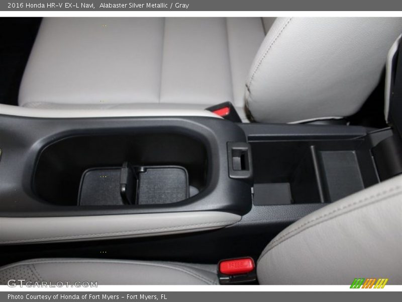 Alabaster Silver Metallic / Gray 2016 Honda HR-V EX-L Navi