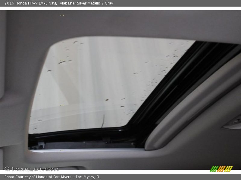 Alabaster Silver Metallic / Gray 2016 Honda HR-V EX-L Navi