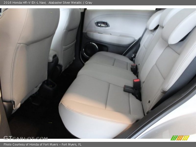 Alabaster Silver Metallic / Gray 2016 Honda HR-V EX-L Navi