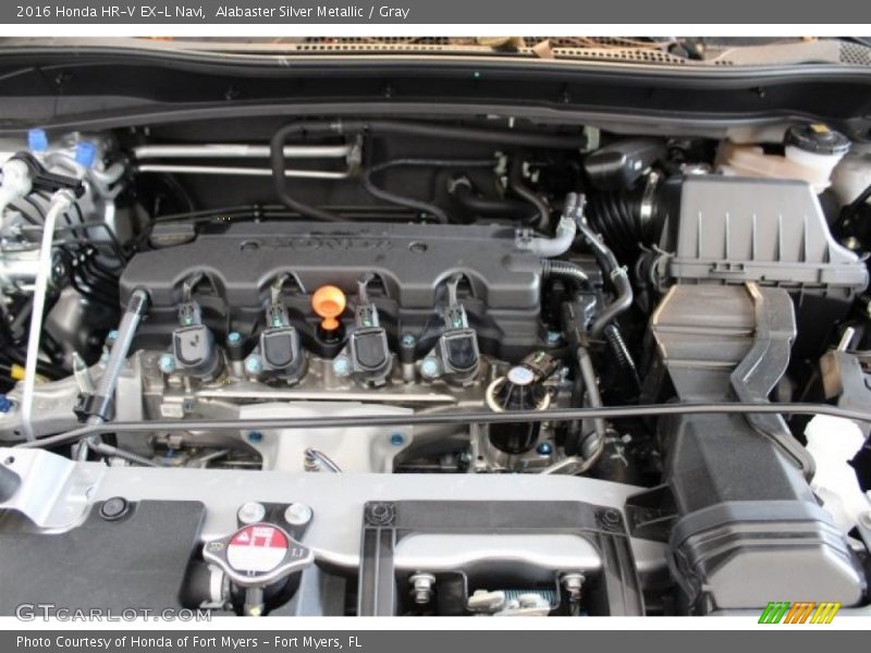 Alabaster Silver Metallic / Gray 2016 Honda HR-V EX-L Navi