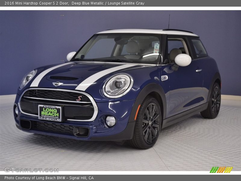 Deep Blue Metallic / Lounge Satellite Gray 2016 Mini Hardtop Cooper S 2 Door