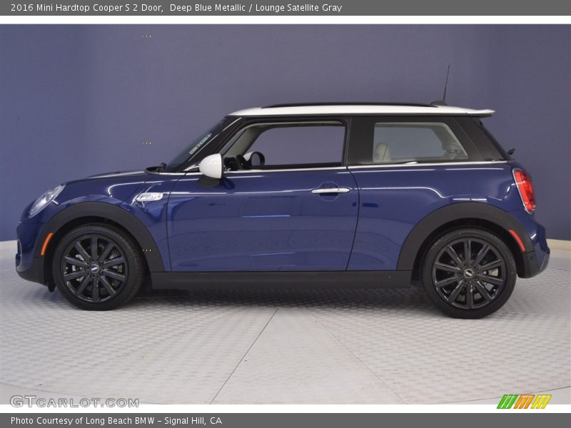 Deep Blue Metallic / Lounge Satellite Gray 2016 Mini Hardtop Cooper S 2 Door