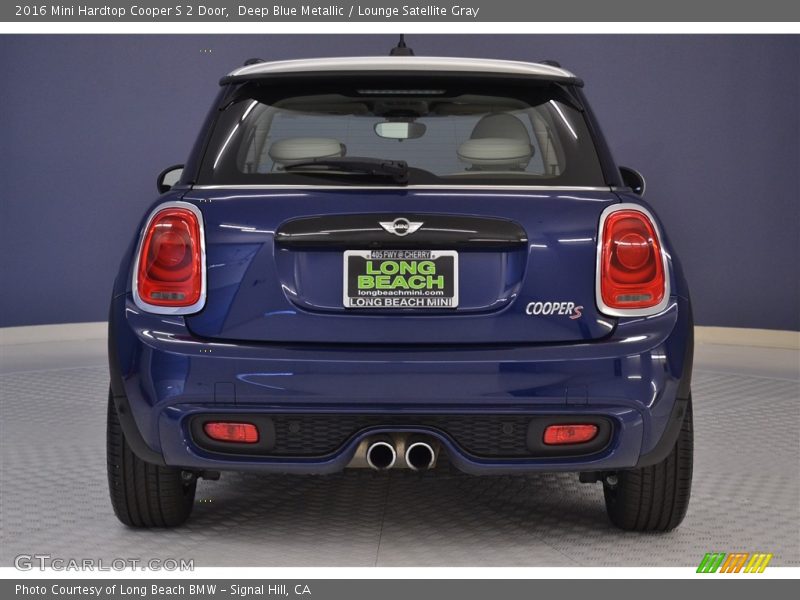 Deep Blue Metallic / Lounge Satellite Gray 2016 Mini Hardtop Cooper S 2 Door