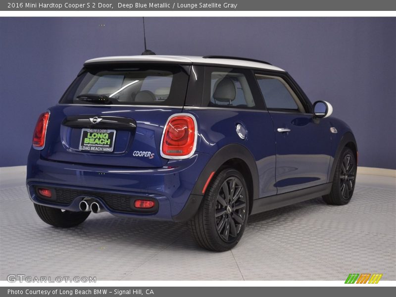 Deep Blue Metallic / Lounge Satellite Gray 2016 Mini Hardtop Cooper S 2 Door