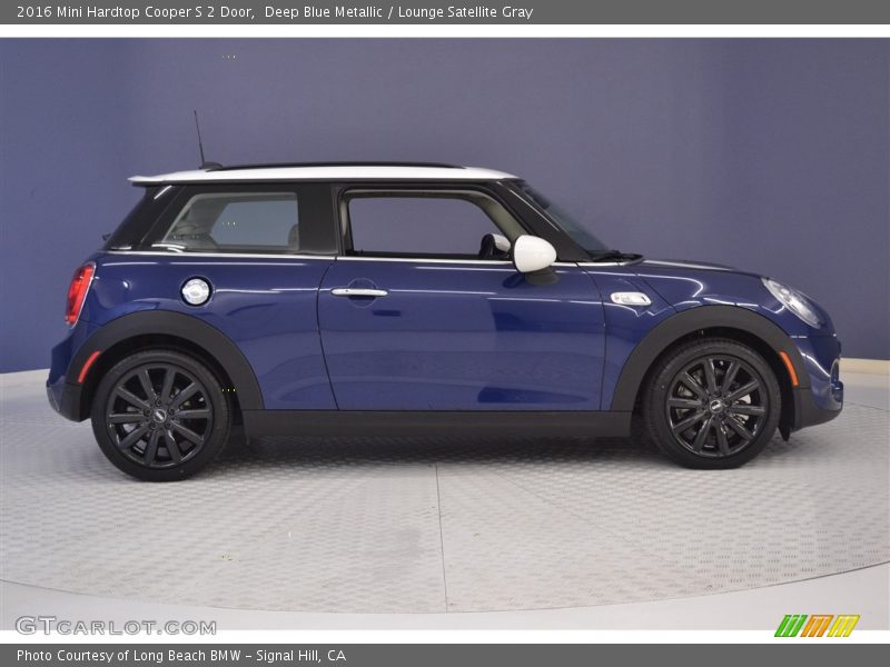 Deep Blue Metallic / Lounge Satellite Gray 2016 Mini Hardtop Cooper S 2 Door