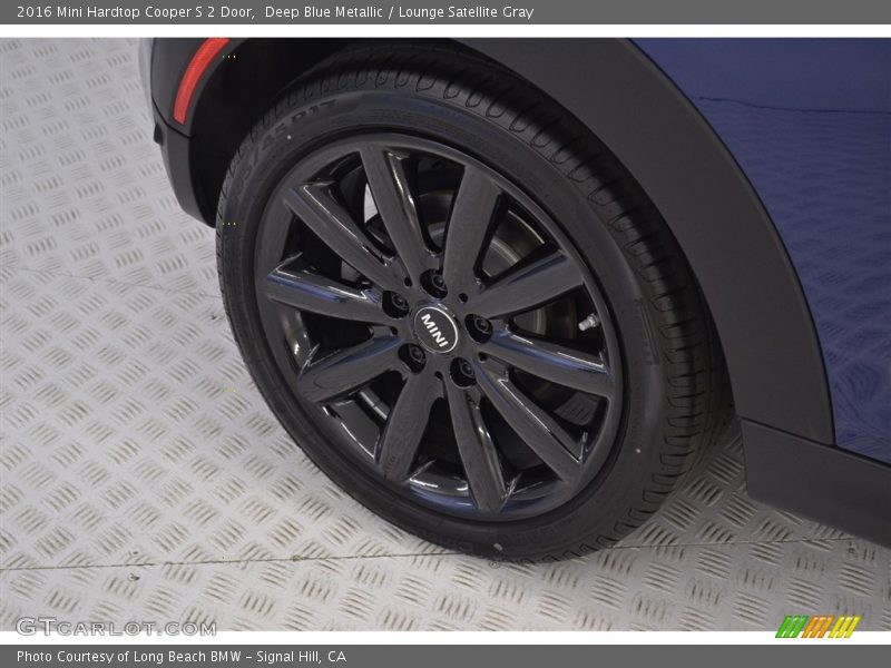 Deep Blue Metallic / Lounge Satellite Gray 2016 Mini Hardtop Cooper S 2 Door