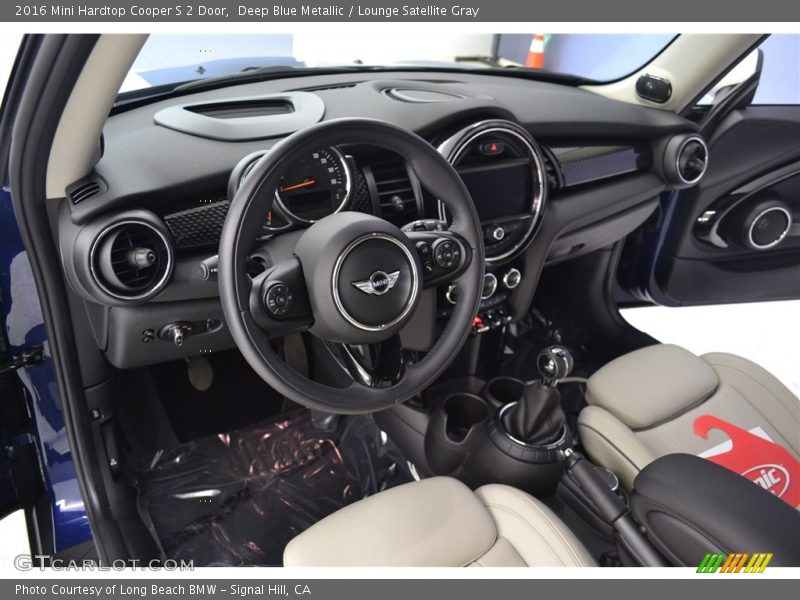 Deep Blue Metallic / Lounge Satellite Gray 2016 Mini Hardtop Cooper S 2 Door
