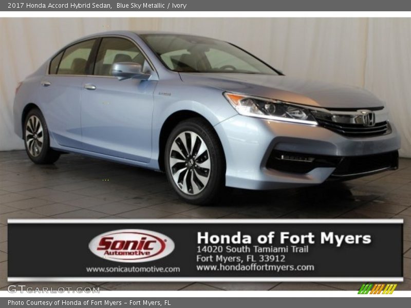 Blue Sky Metallic / Ivory 2017 Honda Accord Hybrid Sedan