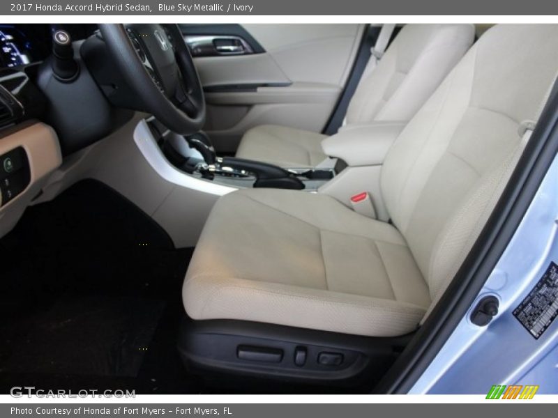 Front Seat of 2017 Accord Hybrid Sedan