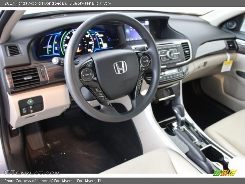 Dashboard of 2017 Accord Hybrid Sedan