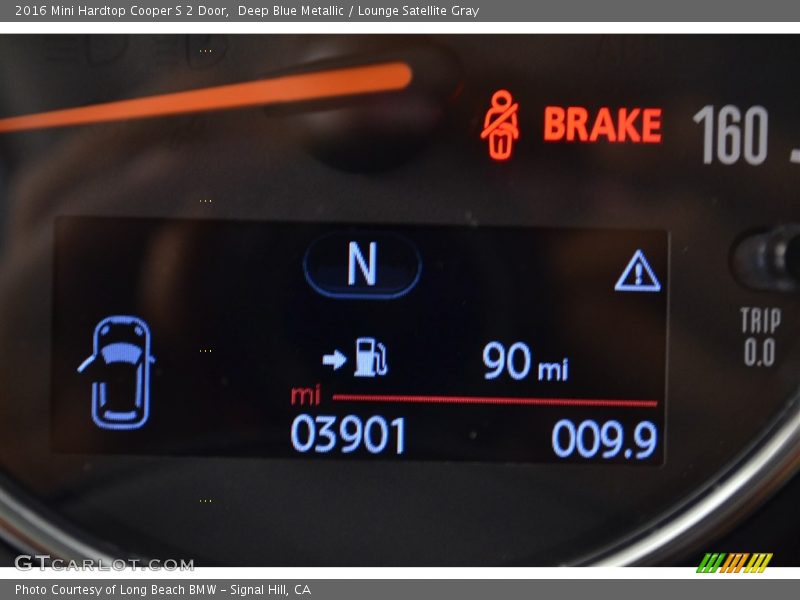 Deep Blue Metallic / Lounge Satellite Gray 2016 Mini Hardtop Cooper S 2 Door