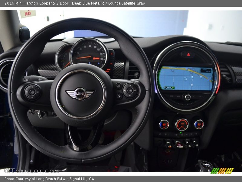 Deep Blue Metallic / Lounge Satellite Gray 2016 Mini Hardtop Cooper S 2 Door