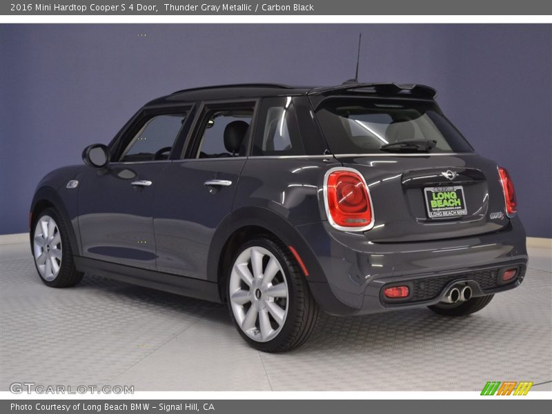 Thunder Gray Metallic / Carbon Black 2016 Mini Hardtop Cooper S 4 Door