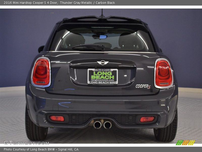 Thunder Gray Metallic / Carbon Black 2016 Mini Hardtop Cooper S 4 Door