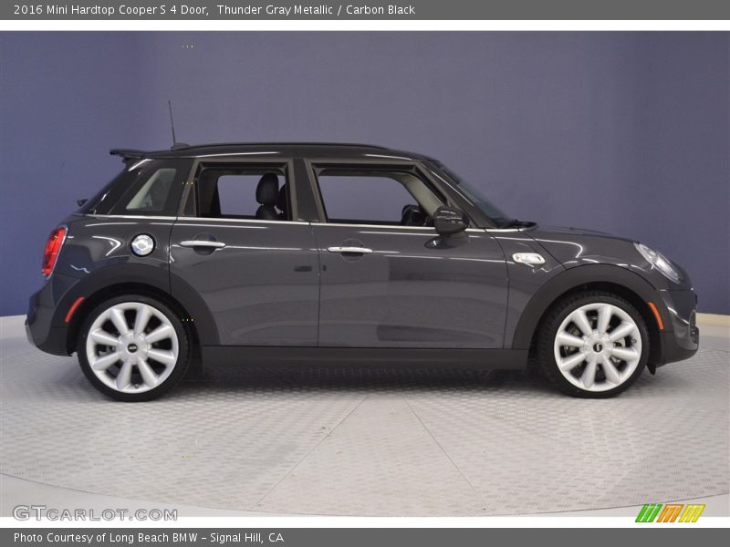 Thunder Gray Metallic / Carbon Black 2016 Mini Hardtop Cooper S 4 Door