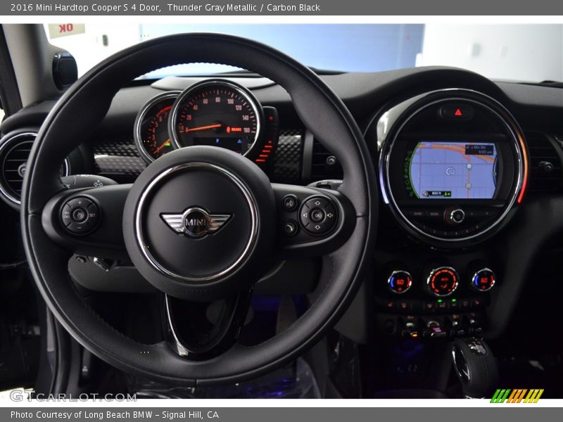 Thunder Gray Metallic / Carbon Black 2016 Mini Hardtop Cooper S 4 Door