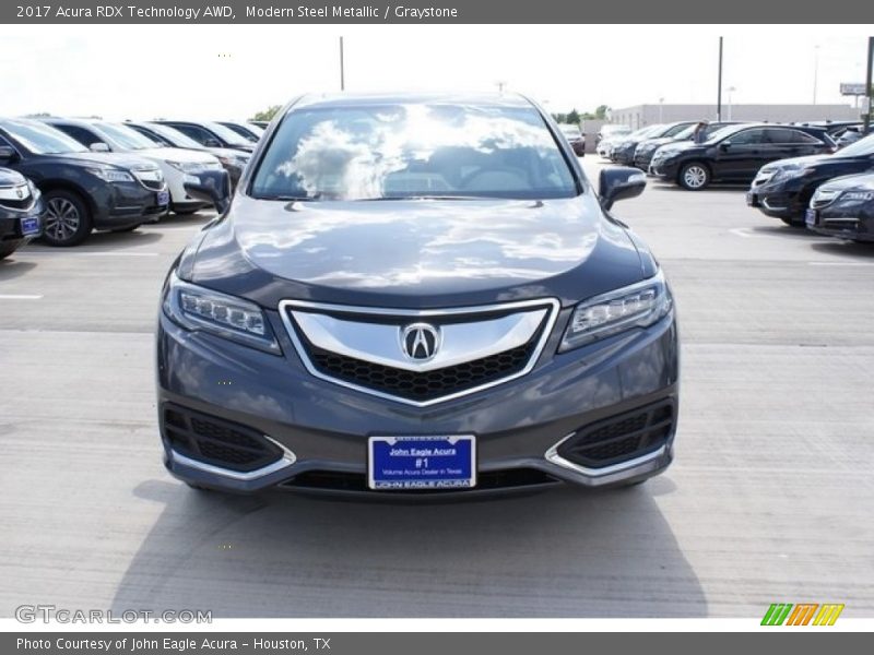 Modern Steel Metallic / Graystone 2017 Acura RDX Technology AWD