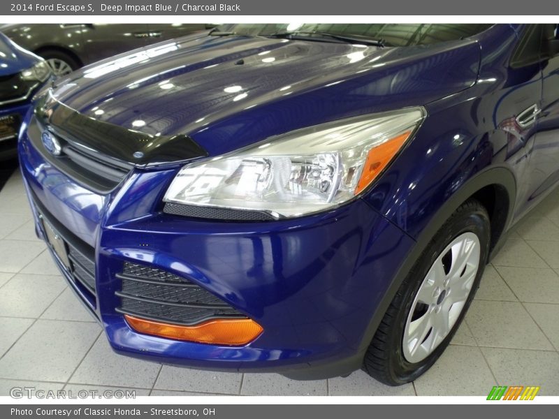 Deep Impact Blue / Charcoal Black 2014 Ford Escape S