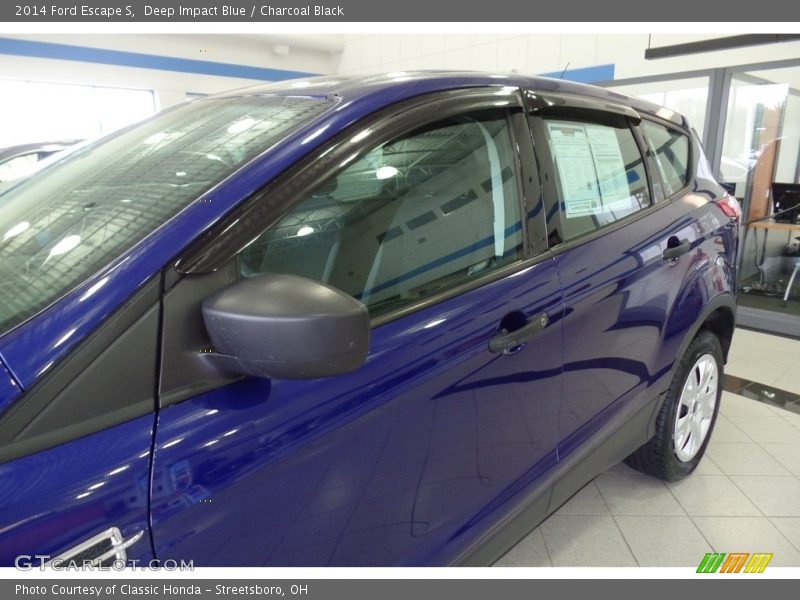Deep Impact Blue / Charcoal Black 2014 Ford Escape S